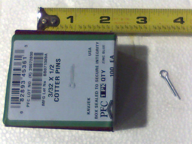 020-2000-00 - 3/32 X 1/2 Cotter Pins Zinc | Free Shipping Over $100