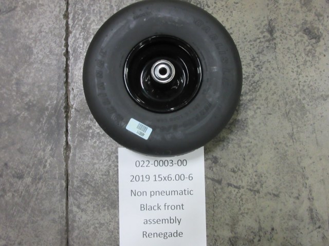 022-0003-00 - 15x6.00-6 No-Flat Black Front Assembly