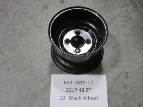 022-2019-17 - 48 ZT 10" Black Wheel fits the 022-2018-00