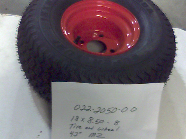 022-2050-00 - 18x8.50-8 w/8" Tire & Wheel Assembly Fits 42" MZ