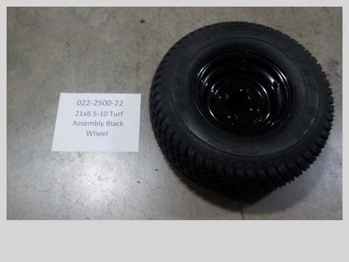 022-2500-22 - 21 x 8.5 - 10 turf assembly Black Wheel