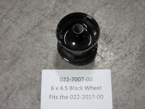 022-7007-00 - 6 x 4.5 Black Wheel Small Bore (See Models Used On For Details)
