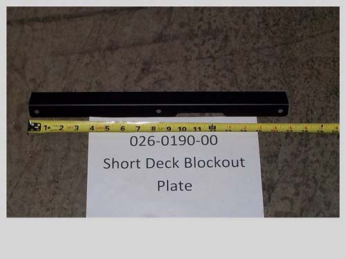 026-0190-00 - Short Deck Blockout Plate | Free Shipping Over $100