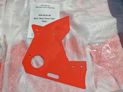 026-0226-00 Rear Cover Side Plate - Painted