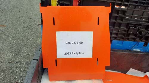 026-0273-00 - 2023 Pad Plate--Orange