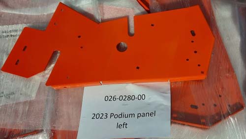 026-0280-00 -  Podium Panel Left--Orange | Free Shipping Over $100