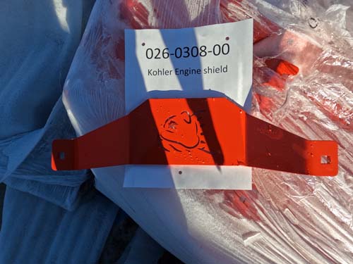 026-0308-00 - Kohler 980 Engine Shield--Orange