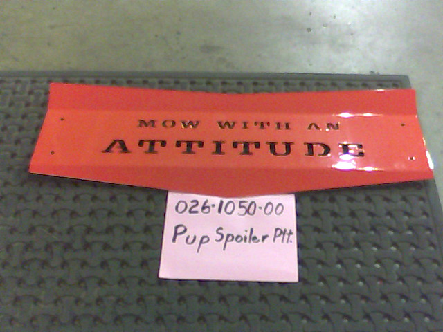 026-1050-00 - Pup Spoiler Plate