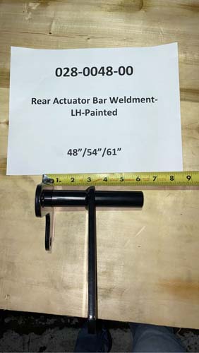 028-0048-00 - Rear Actuator Bar Weldment-LH--Black