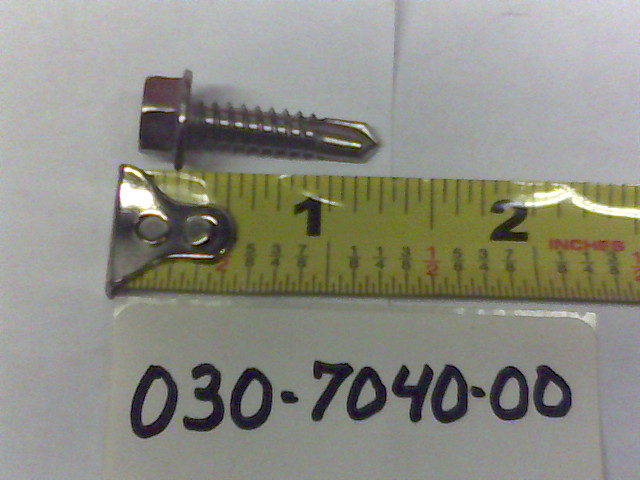 030-7040-00 - 1/4 x 1 Hex Head Tek Screw
