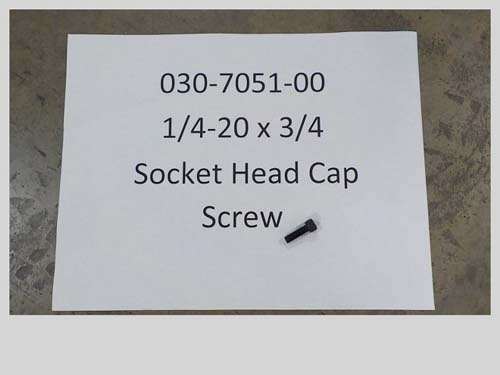 030-7051-00 - 1/4-20 x 3/4" Cap Screw | Free Shipping Over $100
