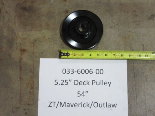 033-6006-00 - 5.25" Deck Pulley-54" ZT/Maverick/Outlaw (without set screw)