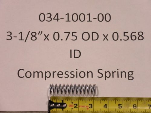 034-1001-00 - 3-1/8" x 0.75 OD x 0.568 ID Compression Spring