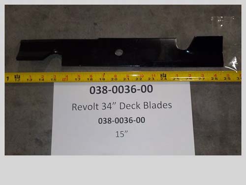 038-0036-00 Revolt 34" Deck Blade | Free Shipping Over $100