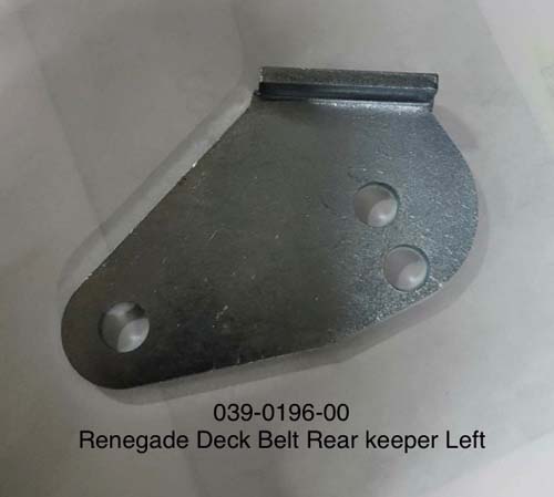 039-0196-00 Rear Deck Belt Keep-LH-Plated