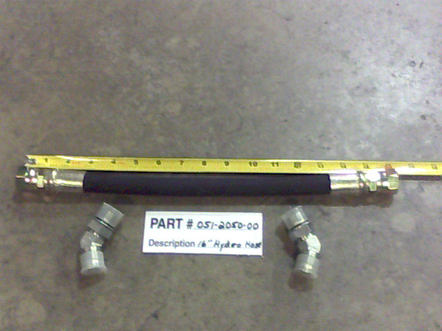 051-2050-00 - 16" Hydraulic Hose Assembly w/45 Adaptor