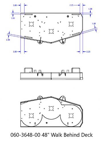 060-3648-00 - 2020 48" Walkbehind Deck Assembly-Painte