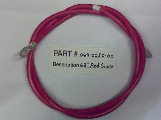 064-0050-00 - 62 inch Red Cable - MZ