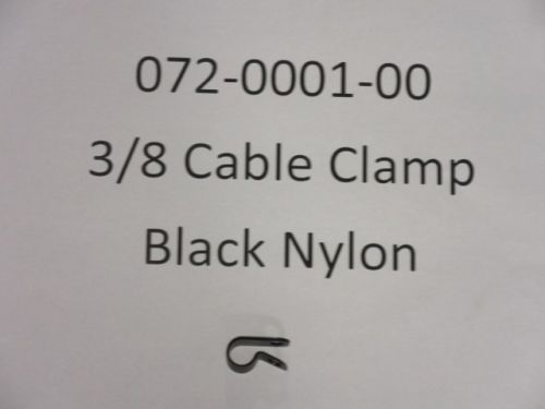 072-0001-00 - 3/8 Cable Clamp-Black Nylon