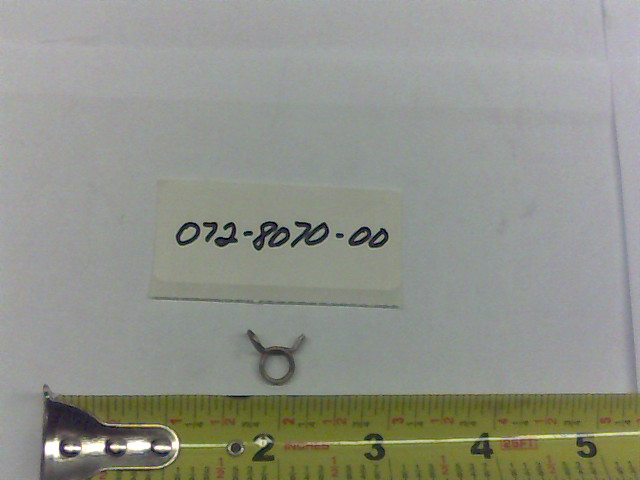 072-8070-00 - Tank Hose Clamp 3/16  (See Models Used On For Detail)