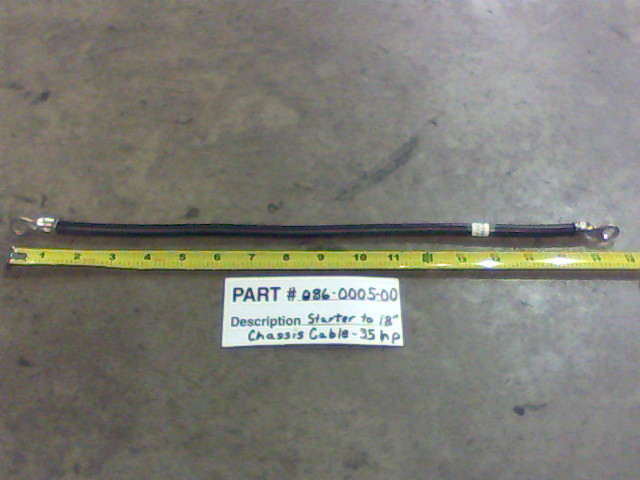 086-0005-00 - Cable - Starter to Chassis (See Models Used On For Details)