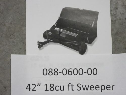 088-0600-00 - 42" 18cu.ft Sweeper - Straight Brush | Free Shipping