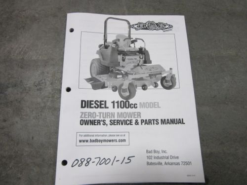 088-7001-15 - 2015 1100cc Diesel Owner's Manual