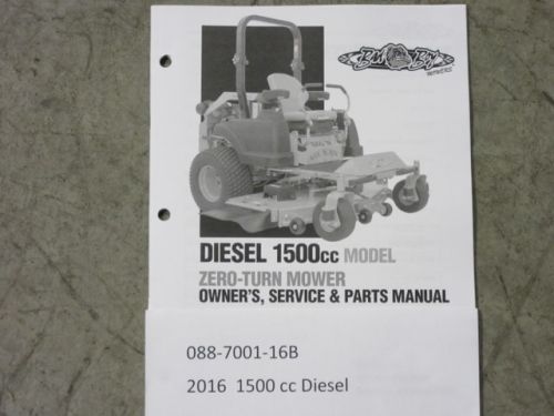 088-7001-16B - 2016 1500cc Diesel Owner's Manual