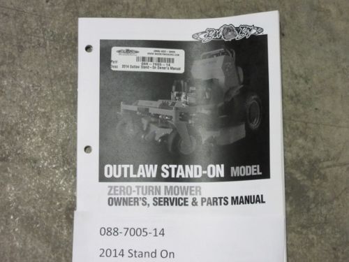088-7005-14 - Outlaw Stand On Owner Manual | Free Shipping Over $100
