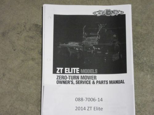 088-7006-14 - 2014 ZT Elite Owner's Manual