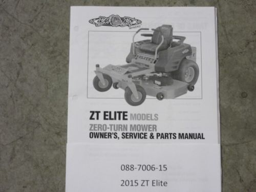 088-7006-15 - 2015 ZT Elite Owner's Manual
