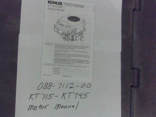 088-7112-00 - KT 715-KT 745 Motor Manual | Free Shipping Over $100