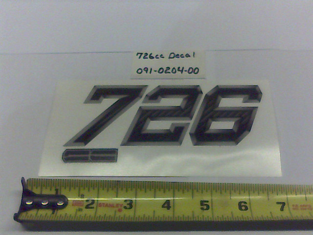 091-0204-00 - Magnum 726cc Decal-Rear Panel