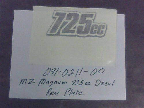091-0211-00 - 725cc Decal-Rear Panel | Free Shipping Over $100