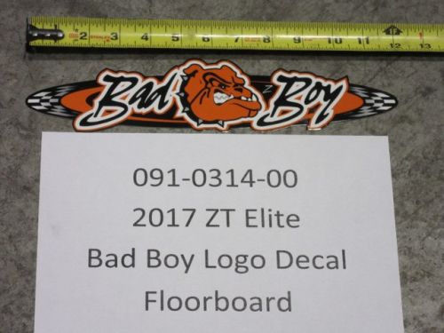091-0314-00 - ZT Elite Bad Boy Logo Decal | Free Shipping Over $100