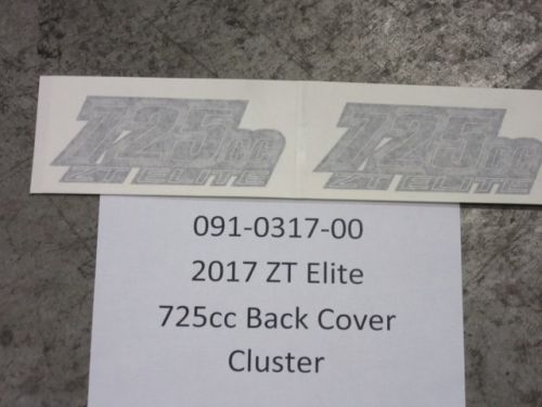 091-0317-00 - 2017 ZT Elite 725cc Back Cover Cluster