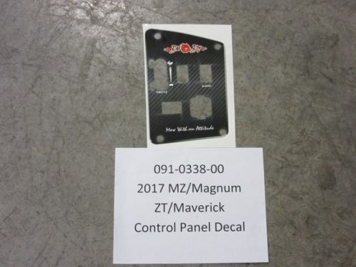 091-0338-00 - 2017 MZ/Magnum/ZT/Maverick Control Panel Decal