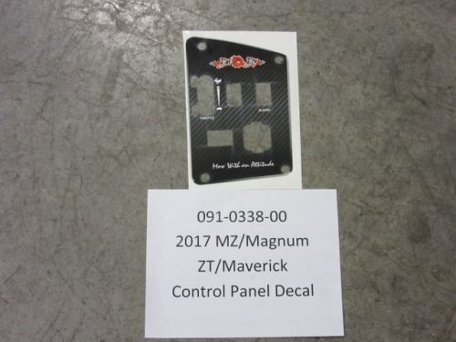 091-0338-00 - Control Panel Decal | Free Shipping Over $100
