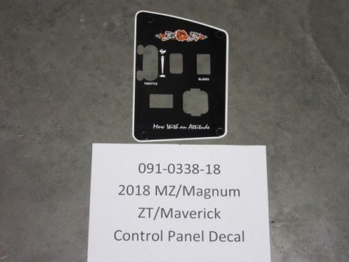 091-0338-18 - Control Panel Decal 2018-2021 MZ/Magnum/ZT/Maverick