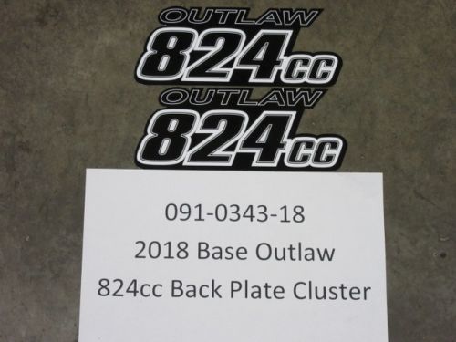 091-0343-18 - 2018 Out Base 824cc Back Plate Cluster