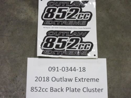 091-0344-18 - 2018 Out Extreme 852cc Back Plate Cluste