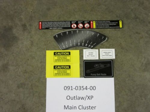 091-0354-00 - Outlaw / XP Main Cluster Main Decal Clus