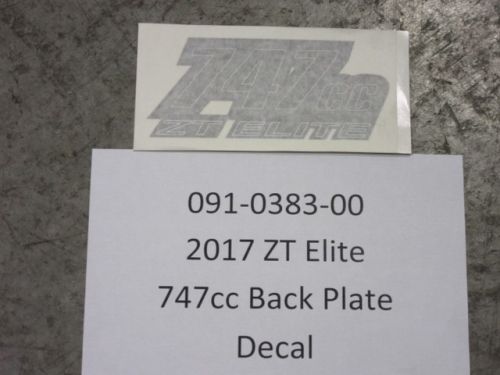 091-0383-00 - 747cc Back Plate Decal | Free Shipping Over $100