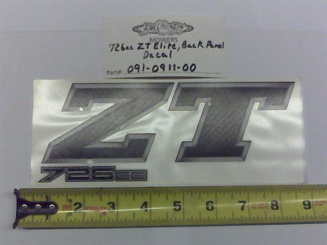 091-0911-00 - Back Panel Decal-726cc | Free Shipping Over $100