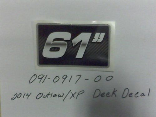 091-0917-00 -  Deck Decal-61" Carbon Fiber
