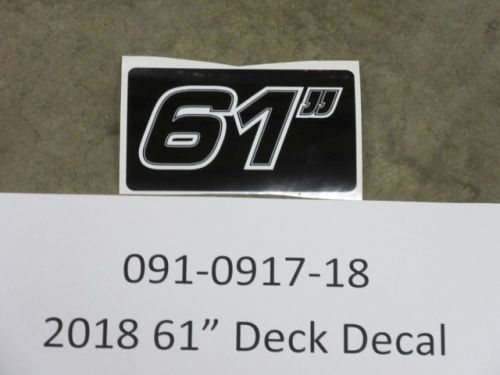 091-0917-18 - 2018-2023 61" Deck Decal
