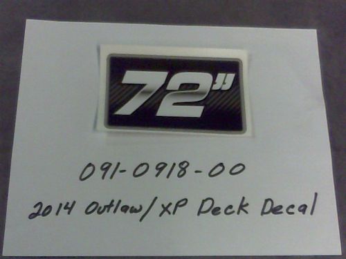 091-0918-00 - 2014 Outlaw/XP Deck Decal-72" Carbon Fiber