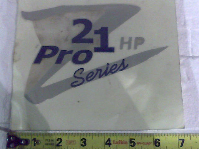 091-1015-00 - 21hp Z-Pro Series Decal | Free Shipping Over $100