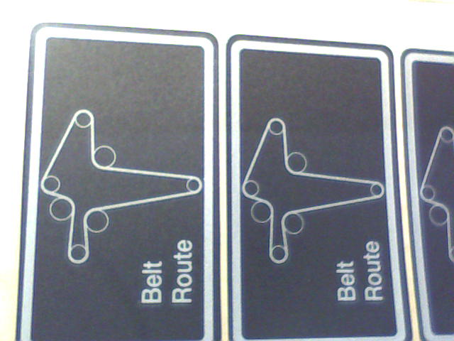 091-1045-00 - MZ Belt Route Decal | Free Shipping Over $100