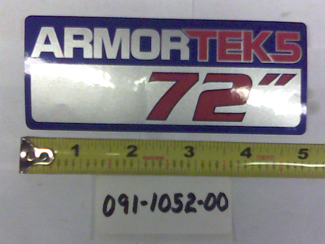 091-1052-00 - 72" ARMORTEK Deck Decal